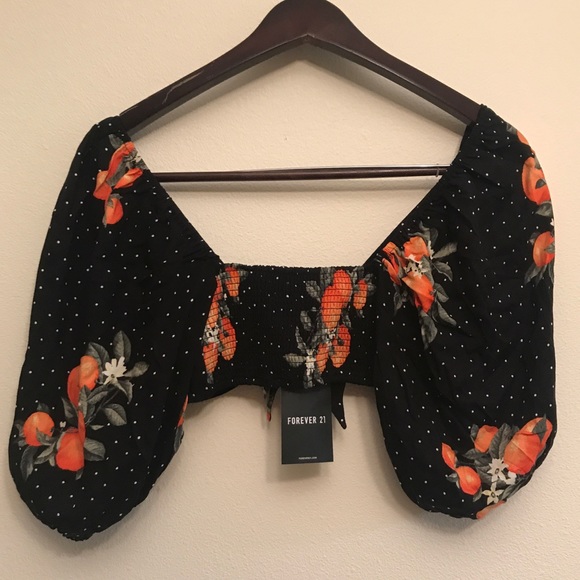 Forever 21 Citrus Crop Top - Picture 4 of 4